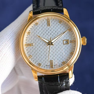 Reloj Mecánico de Cuero Clásico de Alta Gama, Original, de Primera Calidad, con Cristal, para Negocios, Deportes y Moda para Hombre, Vacheron - Product Image 1