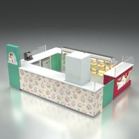 Kiosque à gâteaux personnalisé pour centre commercial, présentoir à biscuits et desserts, kiosque de boulangerie, conception de kiosque