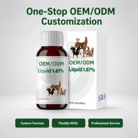 Supplément liquide pour bétail à 1,87 % en stock, vente en gros, digestion, immunité, OEM pour chevaux, vaches, moutons, chèvres