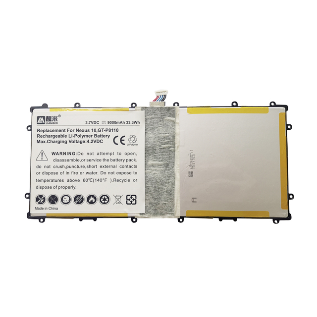 Li-ion Tablet Battery Replacement for Samsung Google Nexus 10 P8110 SP3496A8H GT-P8110 Battery 9000mah