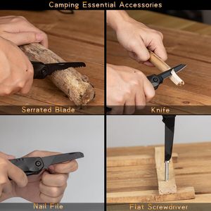 Peaktop <strong>Multitool</strong> Hammer Camping Accessories, 13 in 1 Multi-Functional Hammer - Product Image 4