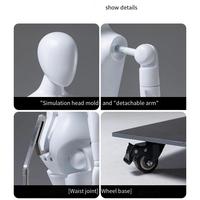 Mannequin enfant articulé haut de gamme avec tête et support, modèle robotique intégral pour vitrine, accessoires flexibles et mobiles