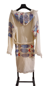 Albornoz con capucha de muselina turca, lavable, suave, de secado rápido, opción de tamaño estampado, mujeres, hombres, venta de fábrica, buen precio, buena calidad - Product Image 2