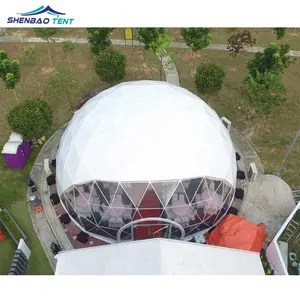 10m 20m 30m 큰 투명 측지학 돔 텐트 이벤트 온실 결혼식 Pvc 커버