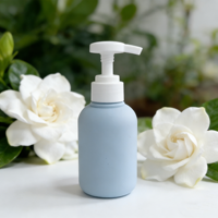 Flacon de shampooing en plastique de 100 ml, flacon de lotion cosmétique avec bouchon à rabat et pompe, toucher doux, gel douche, emballage de produits de toilette de voyage