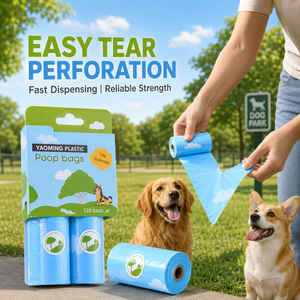 Bolsas para Desechos de Perros Recicladas GRS PCR de Fábrica OEM ODM para Paseos Diarios y Viajes, Empaque Personalizado con Marca Privada - Product Image 1