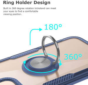 DIOUSI Custodia per telefono con cavalletto magnetico di lusso per <span class=keywords><strong>iPhone</strong></span> <span class=keywords><strong>12</strong></span> Custodia trasparente per <span class=keywords><strong>iPhone</strong></span> <span class=keywords><strong>12</strong></span> Pro Max - Product Image 3