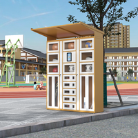Casier intelligent modulaire assemblé avec serrure électronique pour le rangement des effets personnels des étudiants et des articles de sport à louer sur le campus