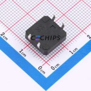 ZX-QC1212-6.0CJ Tactile Switch Through hole-4P,12x12mm Switch Single Pole Single Throw Round Button 2.6N Through Hole - Product Image 2