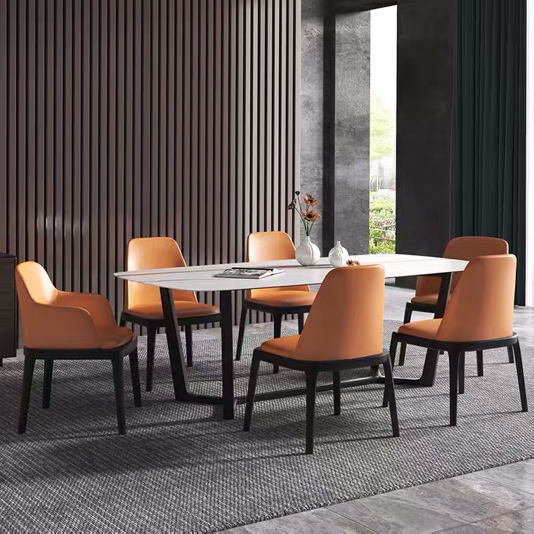 White Restaurant Faux Marble Dining Table Fast Move 1200*600*450mm