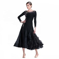 M-1879 compétition de danse de salon robes femme danse standard robes Spandex danse de salon pratique robes à vendre