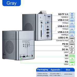 ULT-unite 2026 <span class=keywords><strong>Hub</strong></span> Multifunción con Certificado de Patente, Carga, USB-A de 10 Gbps, USB-C de 5 Gbps, SD, TF, Altavoz Bluetooth, Cámara - Product Image 5