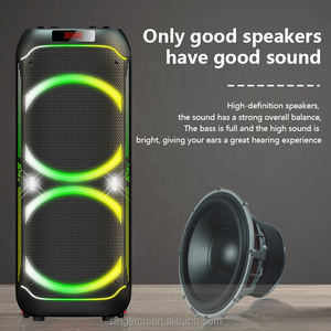 Altavoz Bluetooth Portátil CQS-S6616, Subwoofer de Alta Potencia de 120 W <span class=keywords><strong>para</strong></span> Escenarios, con Luces LED RGB <span class=keywords><strong>para</strong></span> <span class=keywords><strong>Fiestas</strong></span> al Aire Libre y Bailes Cuadrados - Product Image 4