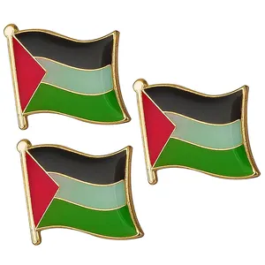 Kustom bros Palestina dekorasi bordir Gelang gelang kerah Enamel lencana Palestina hadiah Pin bendera Palestina
