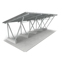 Sistema de Montaje de Estructura de Acero Galvanizado en Caliente para Cocheras Solares Fotovoltaicas, Suministro a Granel para Ingeniería
