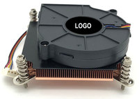 Kipas Tembaga Persegi Panjang 1U Server Papan Kontrol Industri Chip CPU Heat Sink Kipas Kontrol Suhu Multi-Platform untuk Pendinginan