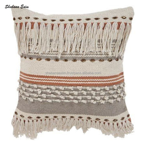 ผ้าฝ้าย100% Tufted โยนปลอกหมอนสำหรับห้องเด็กเป็นมิตรกับสิ่งแวดล้อม Boho เบาะปกออกแบบหมอนครอบคลุม - Product Image 6