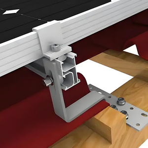 Structure en aluminium pour panneaux solaires photovoltaïques, système de montage <span class=keywords><strong>sur</strong></span> toit pour panneaux solaires - Product Image 3