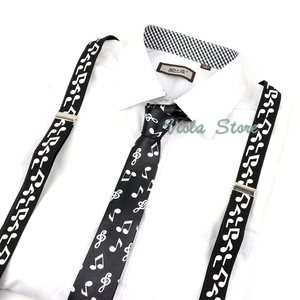 Conjunto de ropa con <span class=keywords><strong>tirantes</strong></span> <span class=keywords><strong>y</strong></span> estampado de música para hombres <span class=keywords><strong>y</strong></span> mujeres, set de ropa con diseño de guitarra de Piano, Calavera, gatos, arcoíris, ideal para fiesta, regalo, Top - Product Image 3