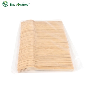 Cucchiaio in Legno Biodegradabile all'Ingrosso, Posate Monouso in Bambù 17cm (5.5 Pollici), Cucchiaio Forchetta Coltello per Negozi Alimentari - Product Image 2