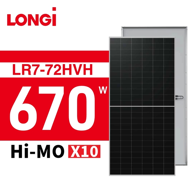 LONGi 670W 700 Watt Solar Panel Single Glass Monocrystalline Hi MO X10 Scientist Solar Panel for Distribution Projects