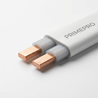 PRIMEPRO BVVB 2x6mm² Flaches Kupferkabel 300/500V PE-Isoliertes Doppeladerkabel für Wohn- und Gewerbeverkabelung