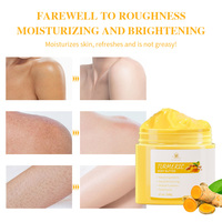 Huile de coco naturelle de marque privée Vitamine C Beurre corporel au curcuma hydratant éclaircissant et raffermissant pour la peau