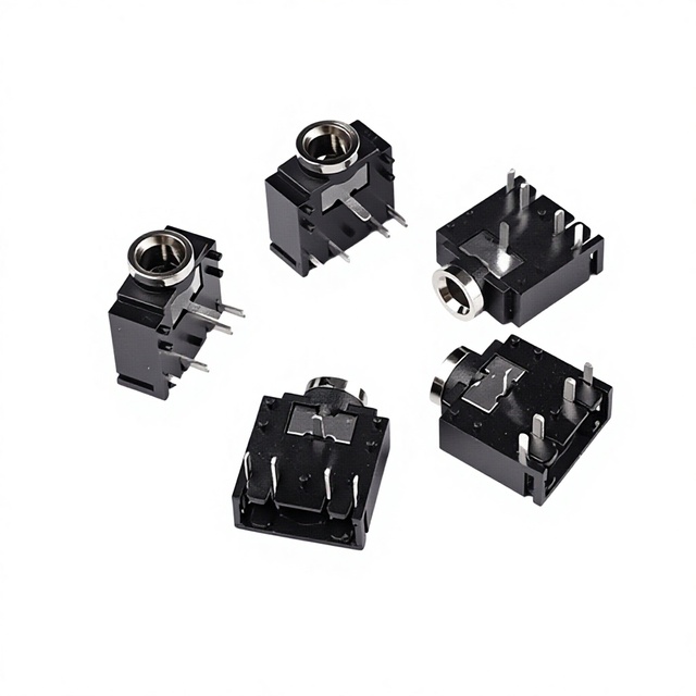 PJ3007 5 Pin Metal Headphone Audio Jack In-Line Dual Channel Socket Factory Wholesale