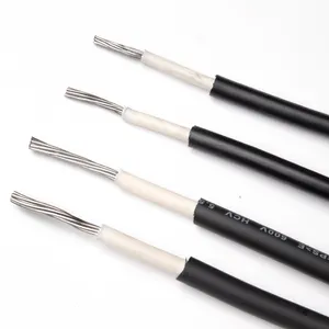   Câble solaire photovoltaïque XLPE certifié ignifuge 4mm2 <span class=keywords><strong>6mm2</strong></span> Câble électrique monobrin DC pour panneau solaire - Product Image 6