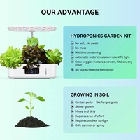 Système de culture hydroponique intelligent à 13 pods avec lumière LED pour herbes et légumes domestiques