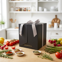 Boîte cadeau carrée brillante laminée avec motif floral pour pâtisseries et cadeaux floraux