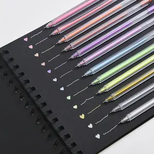 wholesale cute kawaii kids stationery multi pens colors jelly bling ink glitter gel pens set