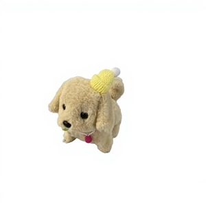 Adorable animal électronique en peluche avec chapeau de cirque, qui marche, aboie et fait bouger sa queue – Jouet interactif pour enfants - Product Image 5