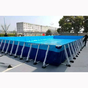 Piscine dehors à l'intérieur de la taille ovale de piscine d'eau de cadre de parc aquatique - Product Image 4