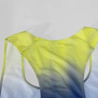 Débardeurs de course personnalisés en polyester léger à séchage rapide pour le marathon, impression numérique par sublimation, vente en gros