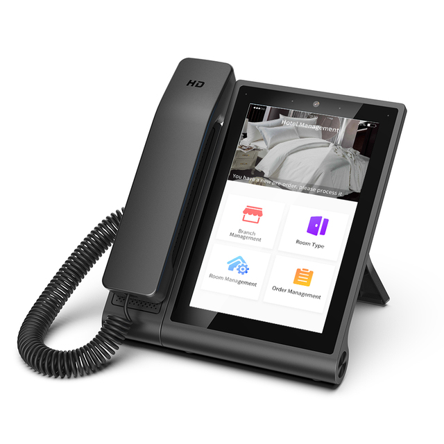 Android BT 5.0 4G LTE FWP 1 SIM Card Slot with 8.0 Inches IPS TFT Android Desktop Phone 4GB RAM 64GB ROM