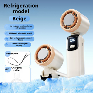 Nuovo Ventilatore Portatile con Compressione di Ghiaccio, Turbina ad Alta Velocità, 100 Velocità, Controllo Senza Elettrodi, Ventilatore Piccolo per Esterni - Product Image 2