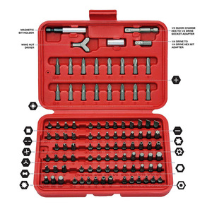 Lot de 100 embouts de tournevis de sécurité anti-effraction, avec tige hexagonale de 1/4 po, pour perceuses électriques, visseuses et tournevis manuels - Product Image 5
