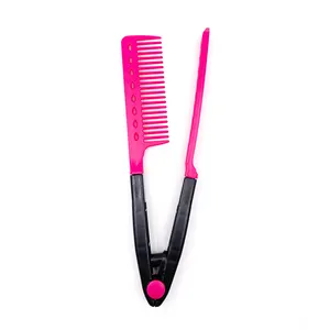 New Fashion DIY Salon Styling Hairdressing Hair Straightening V Comb