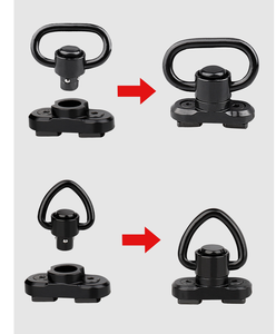 DF630 Correa de sujeción rápida desmontable Tri-Lock ajustable con eslabones giratorios QD para armas, mosquetones metálicos, correas tácticas para exteriores - Product Image 6