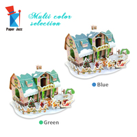 Maison de Noël Mini Puzzle en Mousse Imprimé Personnalisé 3D