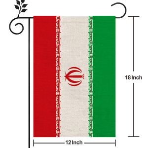 <span class=keywords><strong>Bandera</strong></span> de Irán Material de lino de alta calidad para exteriores 12*18 en más estilos para elegir - Product Image 2