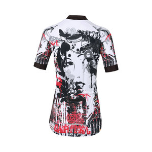 เสื้อปั่นจักรยานพิมพ์ลาย Sublimation แบบขายส่ง พร้อมรุ่น OEM Ropa de Ciclismo สำหรับผู้หญิงนักปั่นจักรยานกลางแจ้ง - Product Image 3