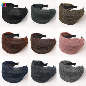 2025 Winter 10cm Width White Head Plain Color Wide-edge Women's <strong>Lace</strong> Braided Hairstyle Simple Breathable <strong>Headband</strong> Hairband - Product Image 1