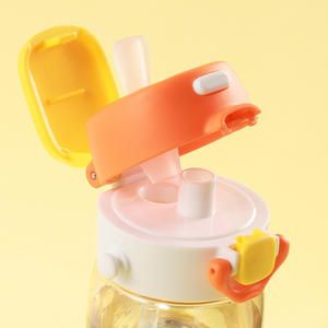 Botella de Agua Reutilizable a Prueba de Fugas PINKAH Kids Animals de 620 ml/20 oz, Fabricada en PPSU, con Pajita y Correa para Niños, para la Escuela, Deportes y Campamentos - Product Image 2