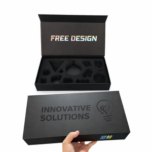 Emballage de boîte rigide pliable OEM personnalisé pour accessoires électroniques 3C avec fermeture magnétique - Product Image 1