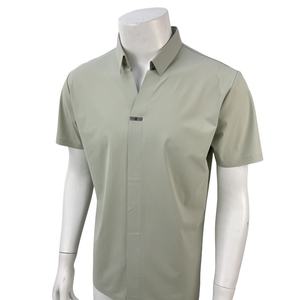 เสื้อโปโลแขนสั้นคอปกสีมิ้นท์ติดขอบไร้รอยต่อแฟชั่น - Product Image 3