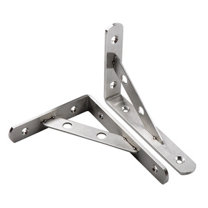 JINNATE Stainless Steel <b>Triangle</b> <b>Bracket</b> Wall Mount <b>Shelf</b> Support Polished Hardware Partition Fixing <b>Bracket</b> - Product Image 5