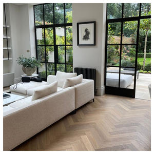 Elección del cliente, <span class=keywords><strong>de</strong></span> espiga EN717-1 moderna <span class=keywords><strong>de</strong></span> pintura a mano, antipolilla, suelo <span class=keywords><strong>de</strong></span> espiga <span class=keywords><strong>de</strong></span> 15mm, <span class=keywords><strong>madera</strong></span> <span class=keywords><strong>de</strong></span> ingeniería para Villa - Product Image 4