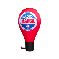Ballon à air chaud gonflable avec logo personnalisé, ballon publicitaire gonflable géant pour l'activité commerciale des festivals de musique de fête de mariage
